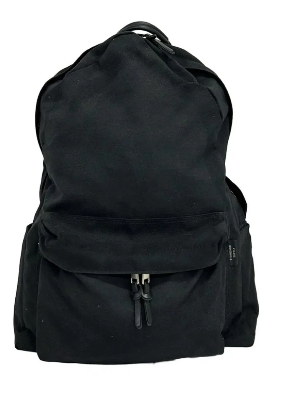 STANDARD SUPPLY Black Nylon Backpack
